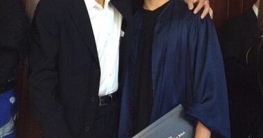 Elias Giangrande, 28, (right) the son of a former HarperCollins boss, Gregory Giangrande, (left) and his pal were killed in a horror head-on crash returning from the notorious Full Moon Party in Thailand