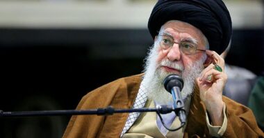 Iran's spiritual leader Ayatollah Ali Khamenei. He has the final say over all government matters in the country