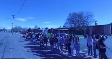 Students at Mt. Nebo Middle School in Utah staged a walkout in protest of their peers, who they claimed came to school dressed as 'furries'