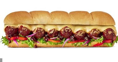 Subway has launched a new BBQ-inspired Smokehouse Edition in the UK. Pictured: The BBQ Baller Sub