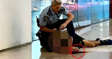 Sydney Westfield stabbing: How hero female cop risked her own life by confronting knifeman alone before she shot him dead