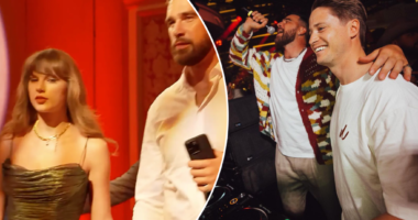 Taylor Swift and Travis Kelce showed 'lots of' PDA at Patrick Mahomes' gala