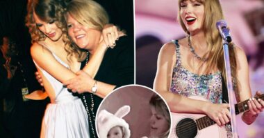 Taylor Swift wears adorable bunny onesie in throwback clip from Easter 1990