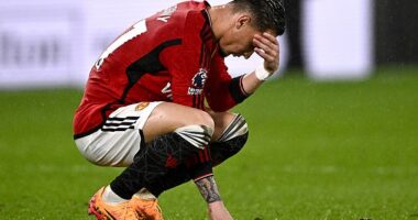Man Utd were dejected after defeat last night but have only made two errors for goals