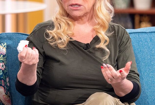 Tina Malone, 61, said the 'pain from grieving is tangible' as she thanked fans for their support on Thursday following the shock death of her husband Paul Chase (pictured in 2019)