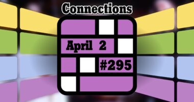 Today's Connections Hints & Answers For April 2, 2024 (Puzzle #295)