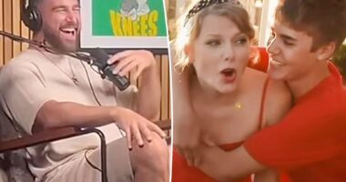 Travis Kelce reacts to Taylor Swift, Justin Bieber 'Punk'd'