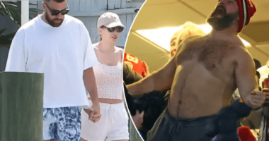 Travis and Jason Kelce joke about baby names and talk retirement weight-loss goals