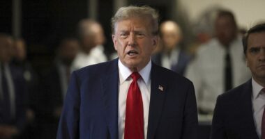 Donald Trump lambasted the judge in his historic hush money trial for potentially refusing him permission to attend his son Barron's high school graduation next month. The former president also castigated the judge for stopping him going to the U.S. Supreme Court next week for a hearing related to January 6.
