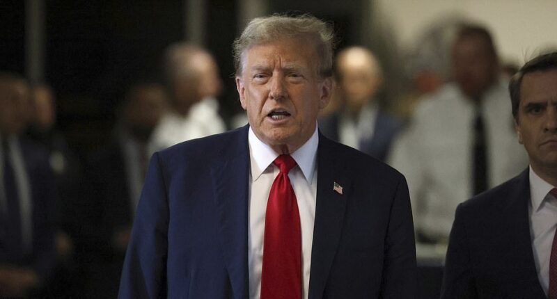 Donald Trump lambasted the judge in his historic hush money trial for potentially refusing him permission to attend his son Barron's high school graduation next month. The former president also castigated the judge for stopping him going to the U.S. Supreme Court next week for a hearing related to January 6.