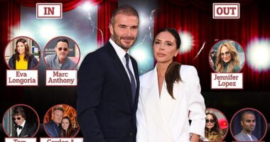 Victoria Beckham's birthday guest list show who's in (and who's out) of close friendship group from her WAG days in the US