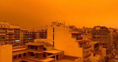 [WATCH] Orange Hue Engulfs The Skies In Greece