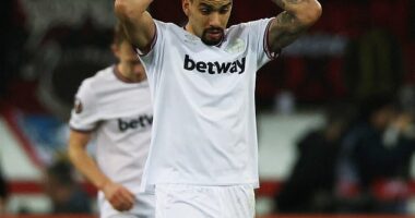 West Ham fans have hit out at Lucas Paqueta after he didn't appear to be in attendance for their Europa League clash with Bayer Leverkusen at the London Stadium