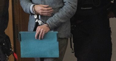 Madeleine McCann prime suspect Christian Brueckner arrived in court this morning for his ongoing sex crimes trial with the judge due to hear from ex-lovers and friends