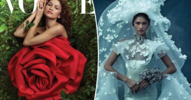 Zendaya blooms in bridal couture for Vogue's May 2024 issue