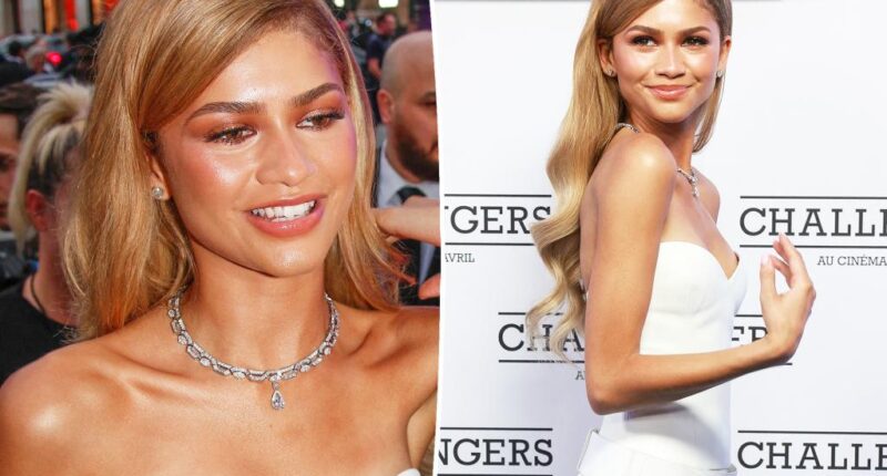 Zendaya rocks long blond hair at ‘Challengers’ premiere in Paris