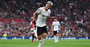 Man United 0-2 Liverpool - Premier League: Live score, team news and updates as Casemiro is HOOKED at half-time for 20-year-old Toby Collyer after being at fault for both Luis Diaz goals