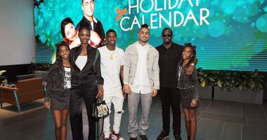 Diddy 's children have broken their silence after their father's sex trafficking arrest; (seen from left to right) Kim Porter, Christian Casey Combs, Quincy Brown, Sean "Diddy" Combs, D'Lila Star Combs and Jessie James Combs in LA back in October 2018