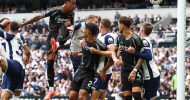 Arsenal beat fierce rivals Tottenham 1-0 in a fiercely contested north London derby