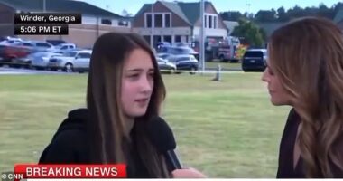 Lyela Sayarath, a junior at Apalachee High School, said she was sat next to shooter Colt Gray, 14, in algebra class just moments before he opened fire