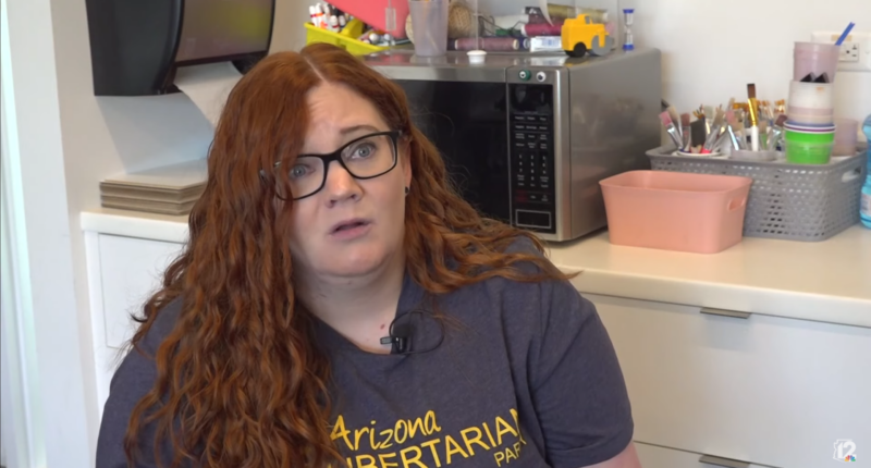 Rebekah Massie speaking during an interview.