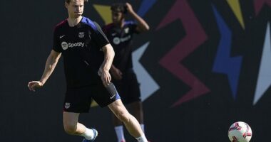Barcelona star Frenkie de Jong has denied suggestions that he earns £31million-a-year
