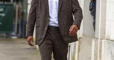 Joseph Eubank arrives at Lewes Crown Court today