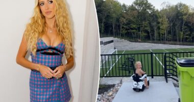 Brittany Mahomes gives glimpse of custom 50-yard football field at palatial Kansas City estate