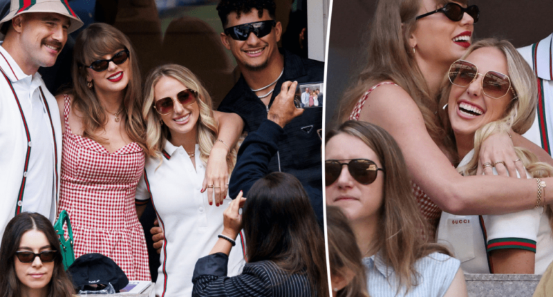 Brittany, Patrick Mahomes join Taylor Swift, Travis Kelce at US Open in NYC