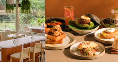 Cafe with view of Chinese Garden's pagoda serves local brunch like har cheong gai chicken waffles - Mothership.SG