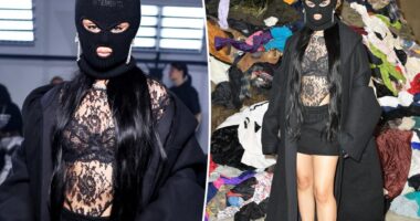 Camila Cabello covers her face in ski mask for Paris Fashion Week