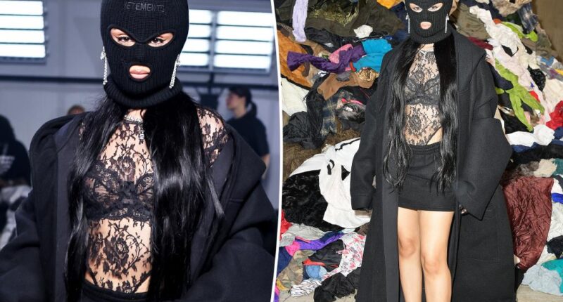 Camila Cabello covers her face in ski mask for Paris Fashion Week