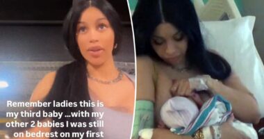Cardi B shares inside look at her gym routine 8 days after giving birth