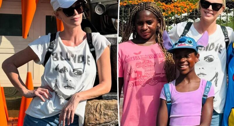Charlize Theron shares rare photos of her kids at Disneyland