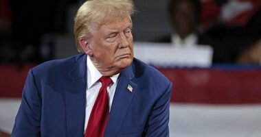 Former President Donald Trump's Long Island, New York, speech site perimeter was breached ahead of his rally this evening