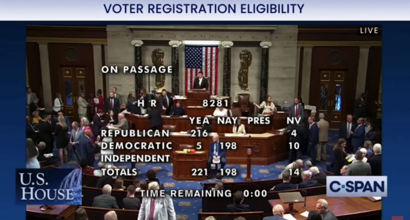 House votes on SAVE Act