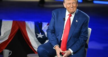 Donald Trump said there is 'something weird' about Democratic vice presidential nominee Tim Walz during a town hall in Harrisburg, Pennsylvania on Wednesday