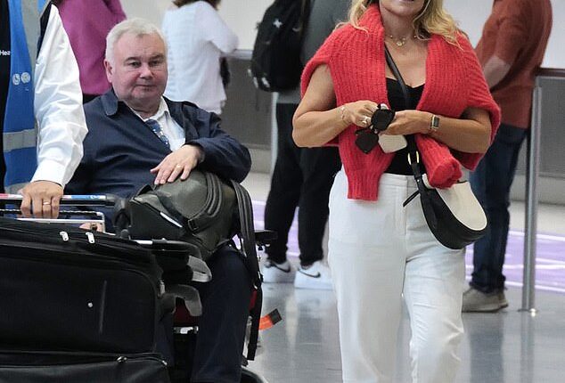 Eamonn Holmes arrived back in the UK on Sunday with his girlfriend Katie Alexander, after the couple spent the last week on a luxury getaway together