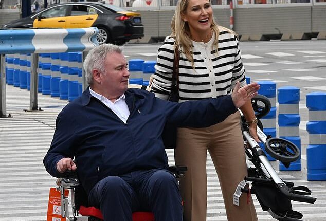 Eamonn Holmes was pictured with new girlfriend Katie Alexander in Barcelona on Sunday