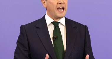 Robert Jenrick speaks at the launch of his bid to become the next Conservative leader. Jenrick wrote in the Mail: 'We won't be able to heal our divided nation if we refuse to confront complex issues about identity'