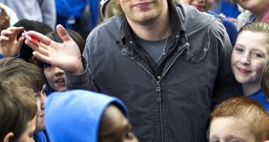 Jamie Oliver has been campaigning for years for healthier food to be offered to children at school - targeting Turkey Twizzlers in his shows since 2005