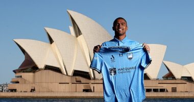 Douglas Costa was unveiled as Sydney FC's new marquee signing on Monday