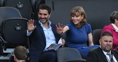Merhdad Ghodoussi and Amanda Staveley were spotted at Tottenham Hotspur on Saturday