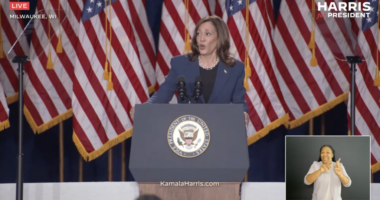 Vice President Kamala Harris speaks at campaign event