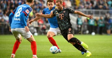 Harry Kane nets his first hat-trick of the season as Bayern hammer Holstein Kiel