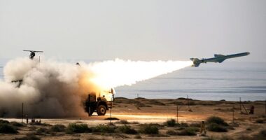 Hezbollah claimed it launched a Qader-1 ballistic missile - an Iranian made projectile typically used to hit naval vessels