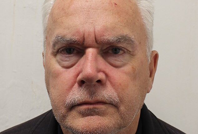 Huw Edwards - seen in a new mugshot - pleaded guilty to three charges of 'making' indecent photographs of children
