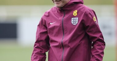 Lee Carsley oversaw his first training session as England interim manager on Wednesday