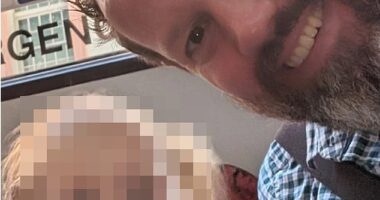 Sydneysider Graham Cooke has been left infuriated after a bus driver refused him and his two-year-old daughter Katie (both pictured) from getting on a bus because of a fake rule