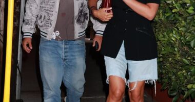 James Franco looked smitten with girlfriend Izabel Pakzad as the pair headed for dinner in Santa Monica on Thursday